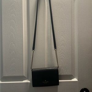 Kate Spade Sleek Black Crossbody Wallet